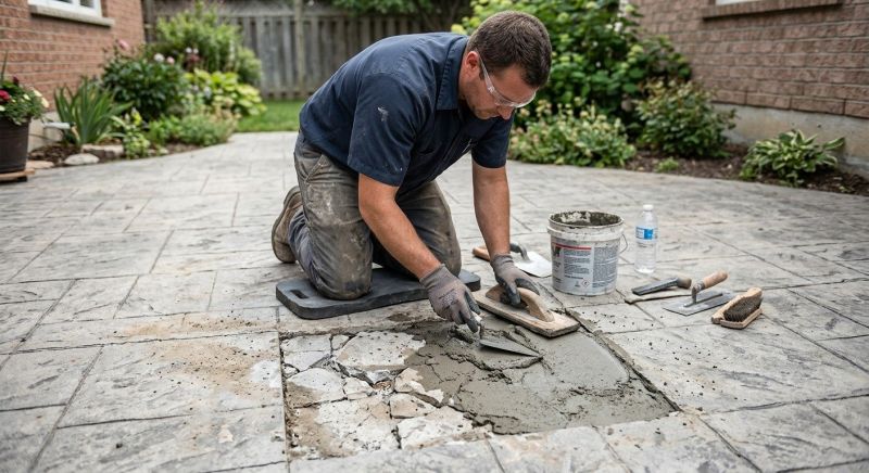 Our team working on Concrete Repair projects in Charlotte, NC