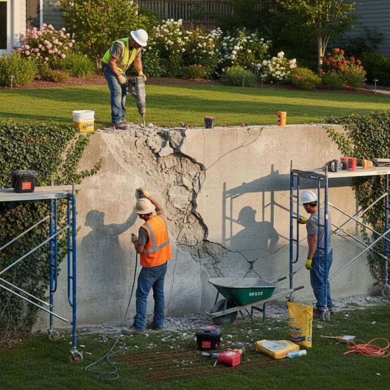 Concrete Wall Repair in Davidson, NC