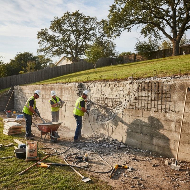 Concrete Wall Repair in Denver, NC