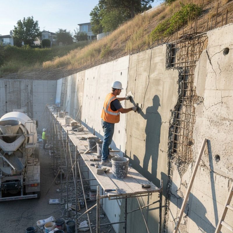 Concrete Wall Repair in Midland, NC