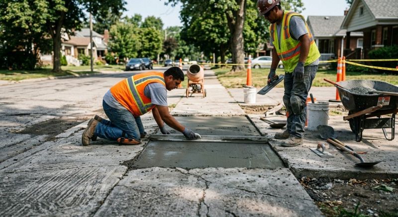 Concrete Flatwork Repair project example